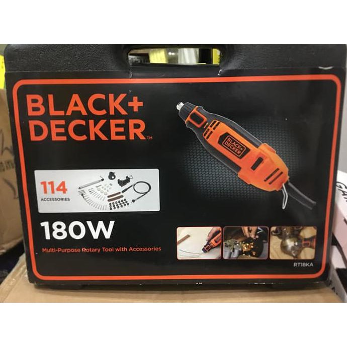 Diskon Black Decker Mini Die Grinder 114 Gerinda Bor Mini Multifungsi Rotary Terbaru