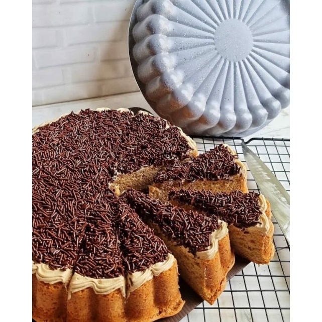 Loyang CHARLLOTE EKONOMIS Cetakan Kue Bolu Cake Marmer Nordic Style