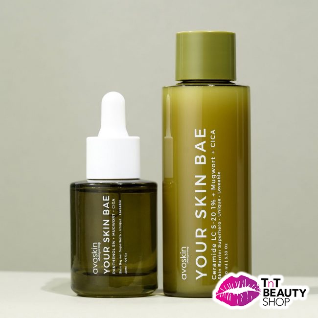 Avoskin Your Skin Bae Panthenol 5% + Mugwort + Cica Serum | Avoskin Your Skin Bae CeramideToner