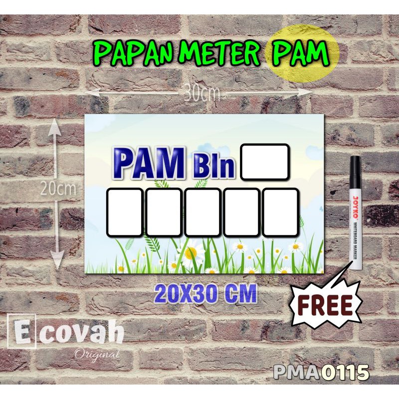 

Ecovah Papan Meter Listrik PLN PAM motif Unik - Floral 15