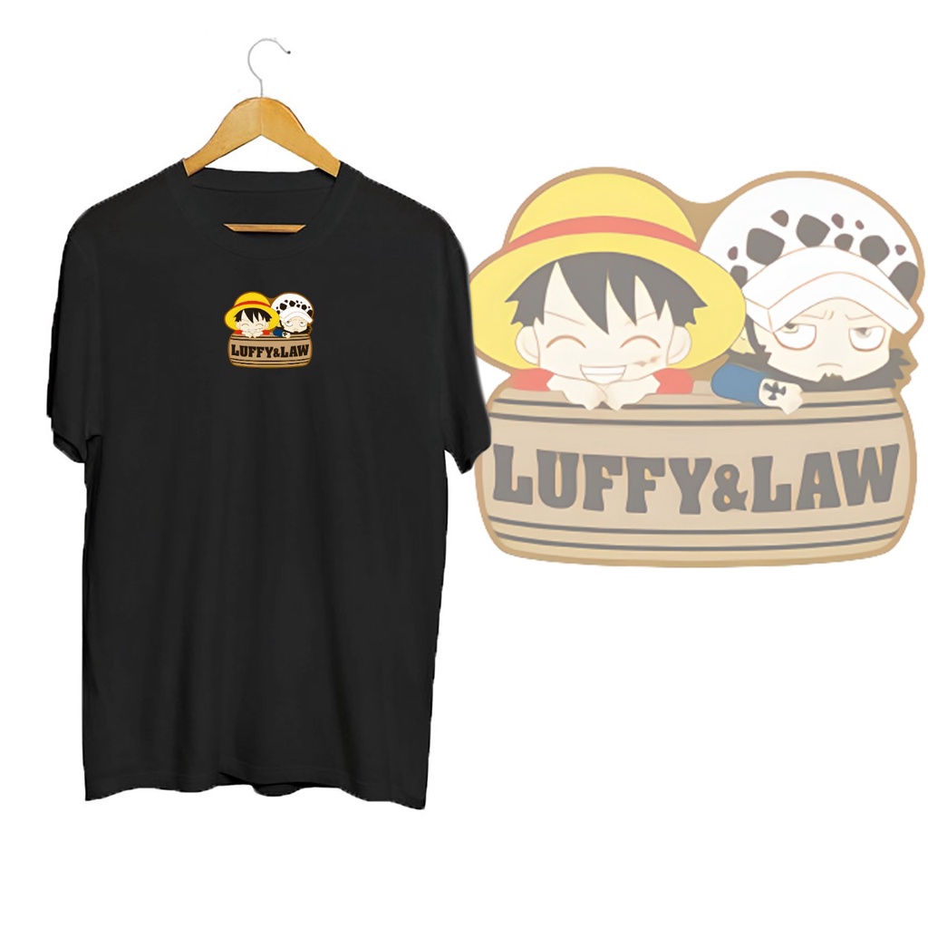 KAOS OVERSIZE LUFFY AND LAW T-SHIRT