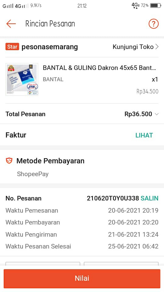 Bantal & Guling Dakron 45x65 Bantal Kendra Ekonomi