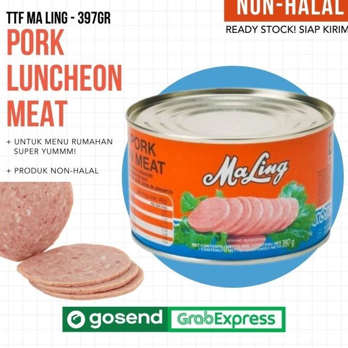 

Maling Pork Luncheon Meat Kaleng 397gr TTS (Daging Ham Babi Kaleng)