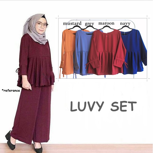 [COD] Luvy Set | Baju Muslim | Atasan Muslim
