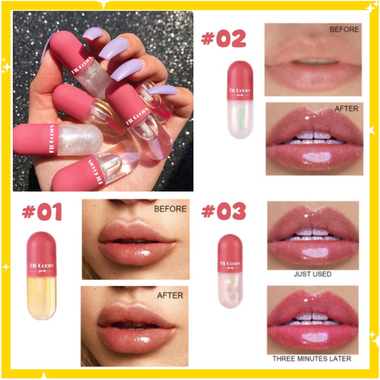 FIT COLORS Capsule Pelembab Bibir Lip Gloss Moisturising Lips XX046