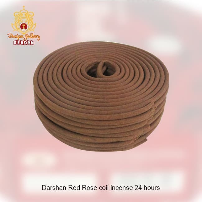 Dupa/ Hio Lingkar Wangi Harum &quot;Darshan&quot; Red Rose Coil Incense 24 hours