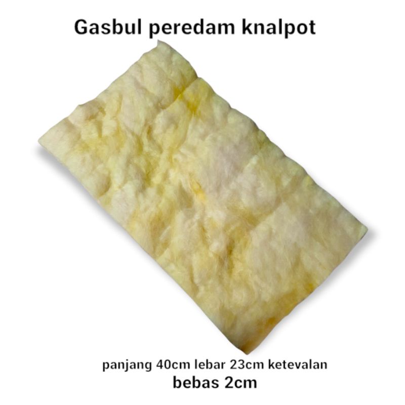 Glasswool Gasbul kuning peredam kenalpot