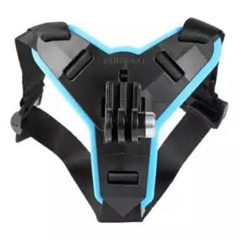 Helmet Chin Mount Mounting Helm Dagu Motovlog Gopro Brica Action Cam - Hitam-2