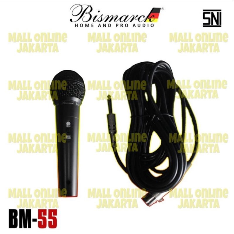 Mic kabel Bismarck Bm55 Microphone kabel handle Bm 55 Vocal karaoke