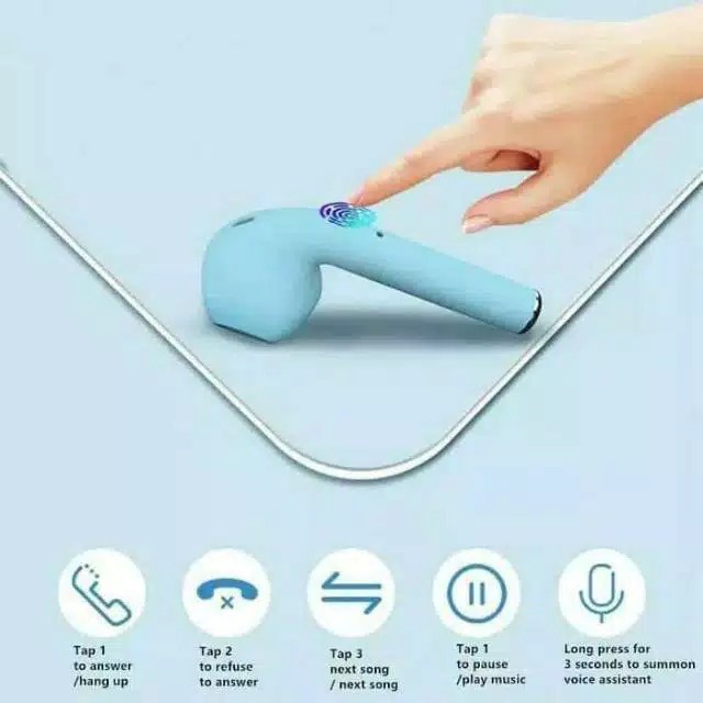 Headset Macaron 12 simple earphone/headset bluetooth