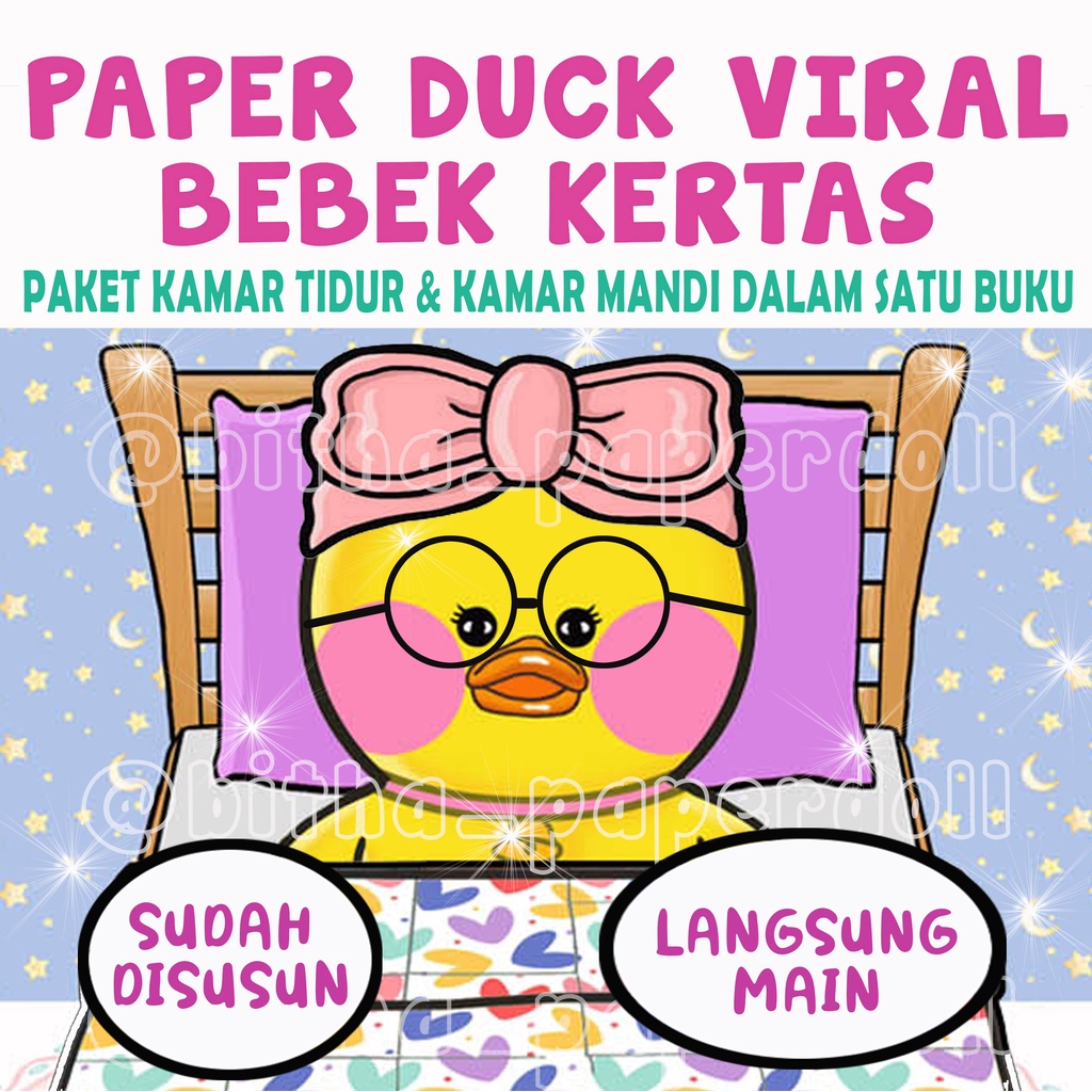 Gambar bebek kertas viral