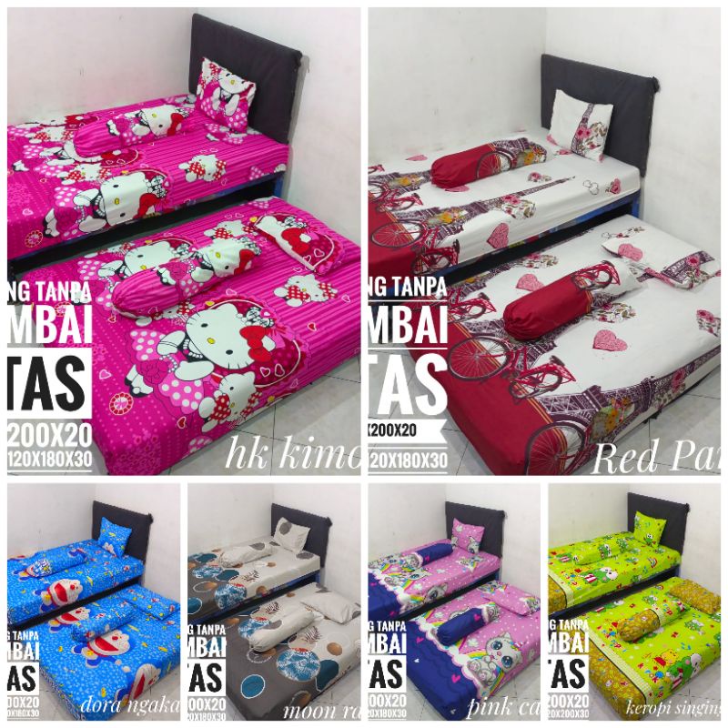 Sprei STR murah ( Sorong Tanpa Rumbai ) ukuran 120x200