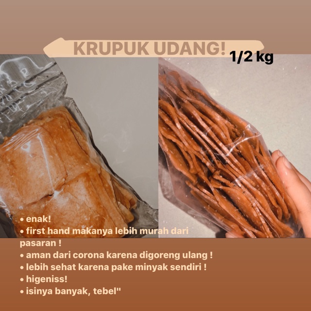 

KRUPUK UDANG MENTAHAN