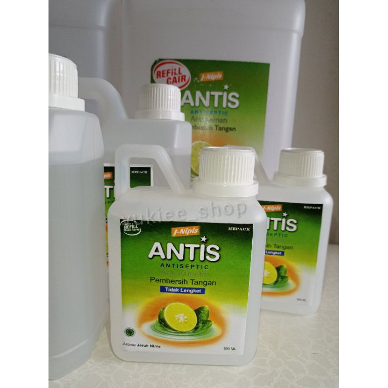 ANTIS CAIR &amp; GEL KEMASAN REFILL 1 LITER / 500 ML