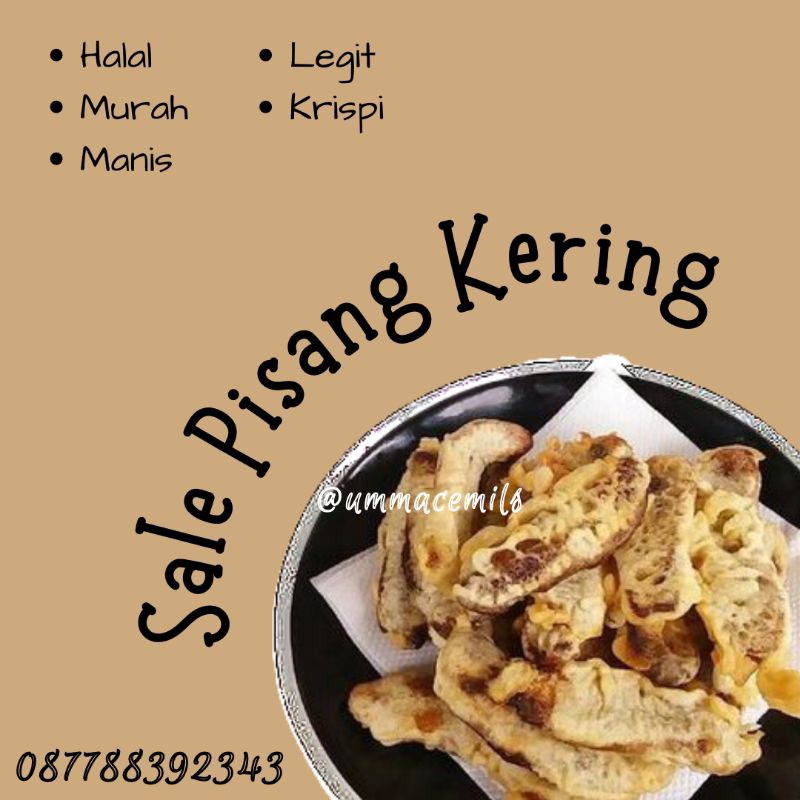 

SALE PISANG KERING 100gram