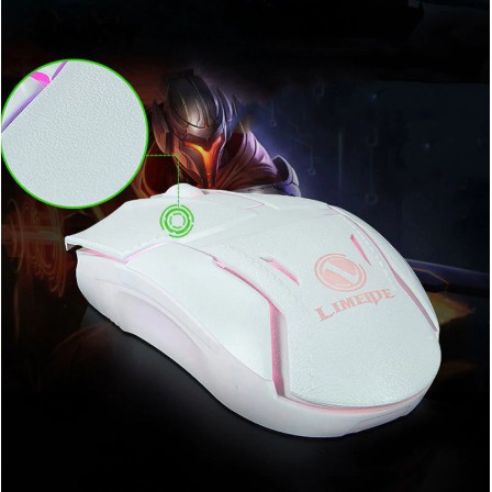 Paket Keyboard Mouse Gaming Wired Rainbow Led Backlit GTX300 illuminated Multimedia