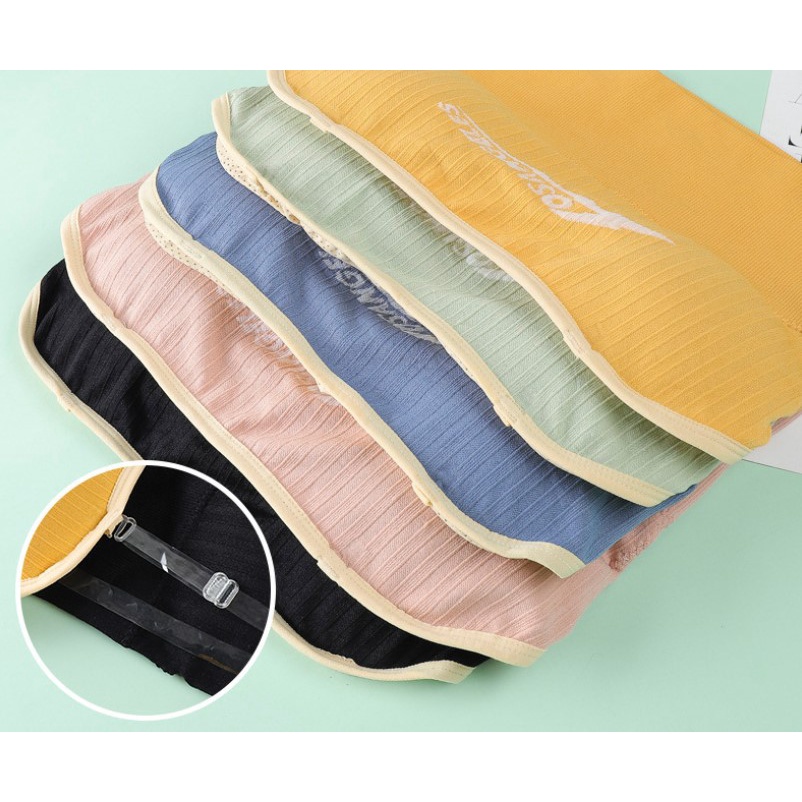 Tanktop 17 tank top atasan crop top strap transparan singlet camisol dengan cup bra pakaian dalam wanita-2