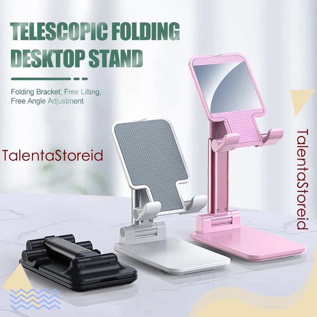 Folding Stand Holder Lipat Holder Lipat Handphone Meja Stand Holder Universal