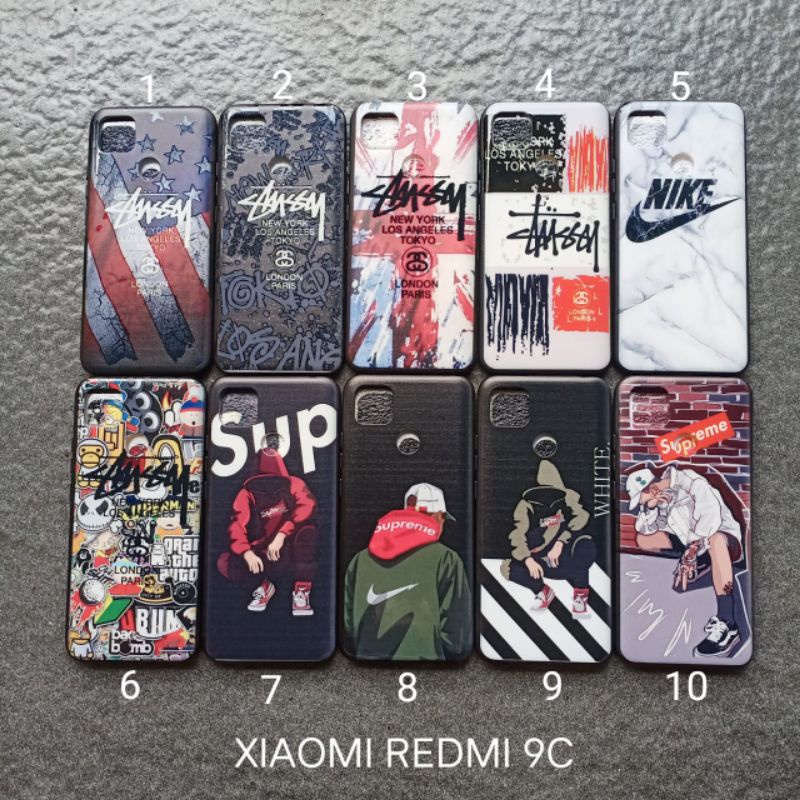 soft case XIAOMI REDMI 10A . 9C (5 motif) motif gambar karakter cowok softcase softsell silikon