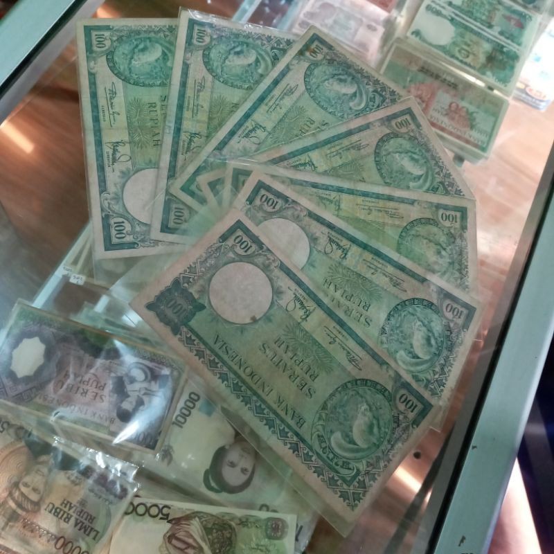 uang kuno 100 seri hewan asli