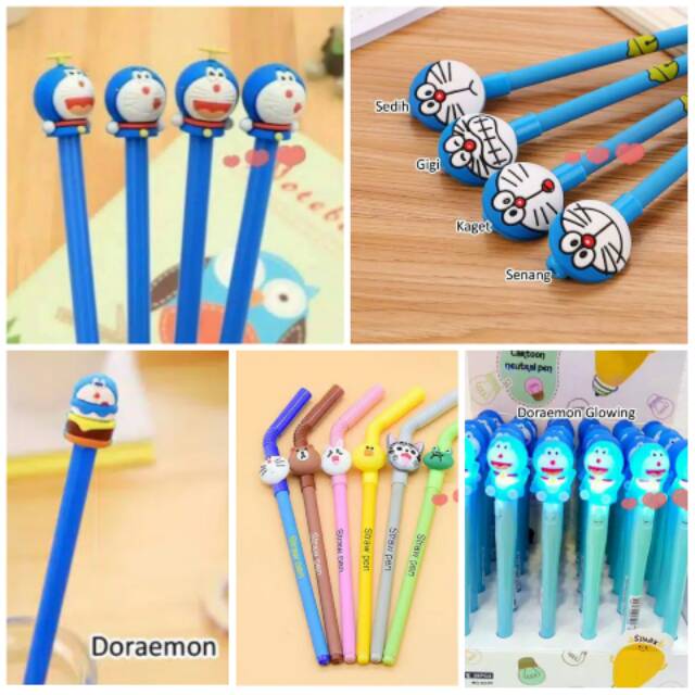 

(SERBADORAEMON) Bolpoin gel doraemon