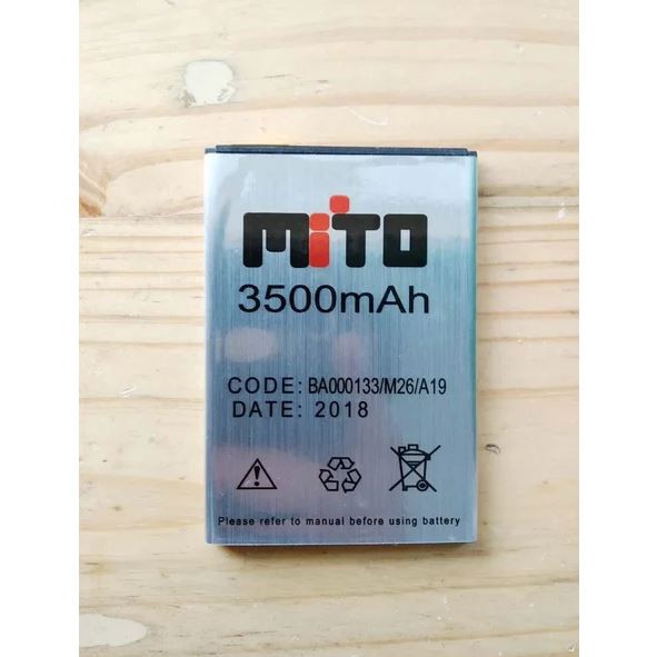 Baterai Handphone Mito Fantasy Sprint A19 M26 BA-000133 Double Power Mito Batu HP Mito A19 Battery