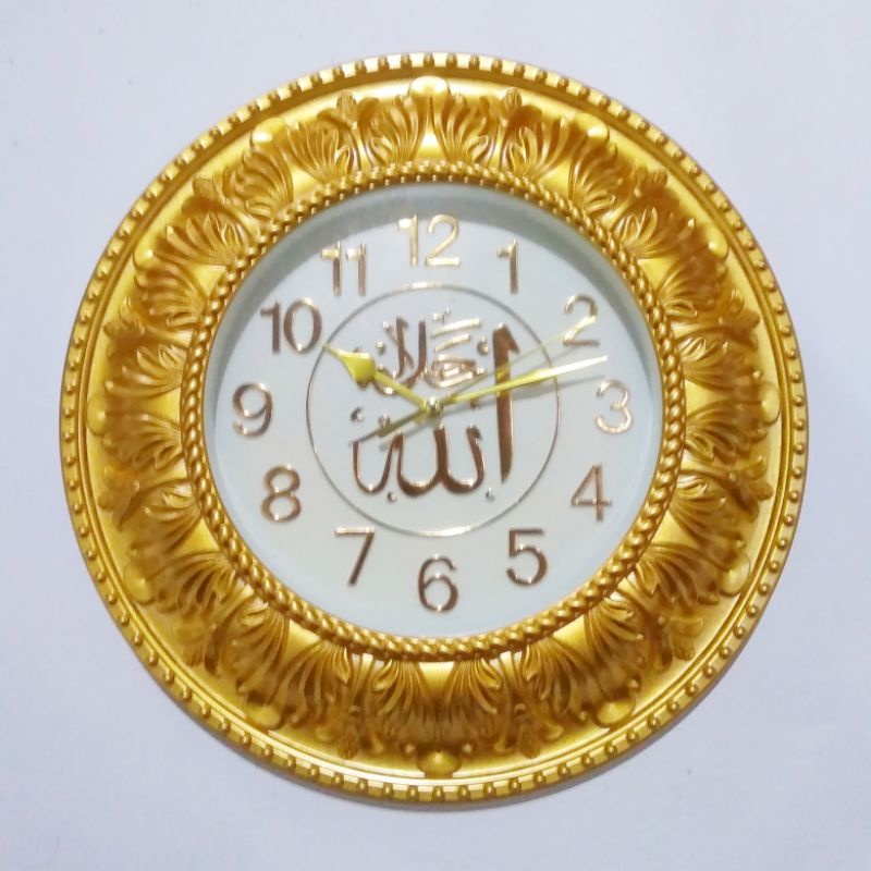 JAM DINDING NUANSA ISLAMI KALIGRAFI Tulisan Arab HINOMARU Wall Clock 12inch DIGITAL