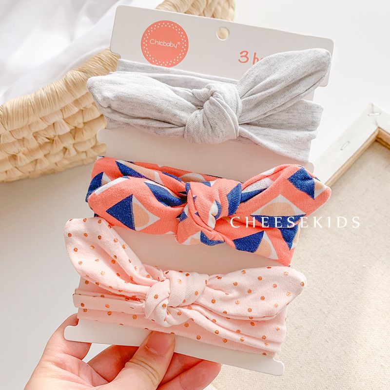 Bandana Set isi 3 Motif Berbeda Beda / Headband Bayi Newborn Anak Perempuan / Bandana Bayi Lucu