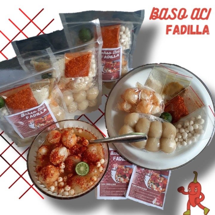 

Baso Aci Fadilla Instan Gurih Extra Pedas (1kg=8pcs)