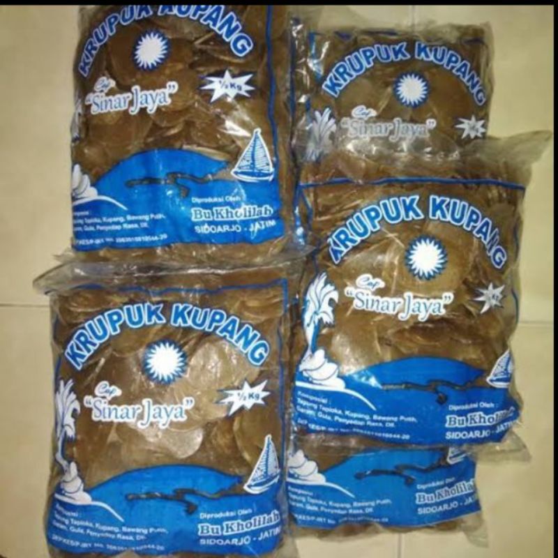 

Krupuk Kupang sinar jaya khas sidoarjo 500 gr