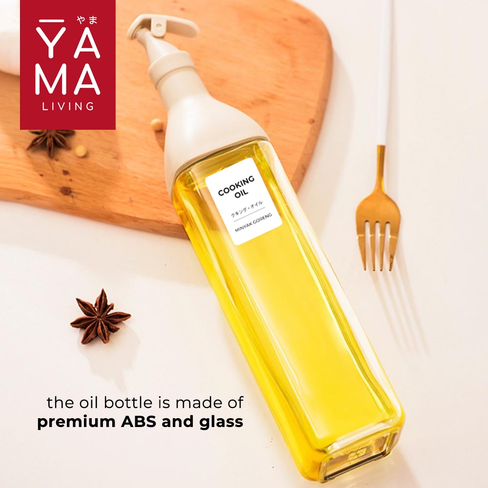 YAMA IRUMA Oil Bottle Botol Minyak Goreng Kecap Cuka Kaca Olive Zaitun