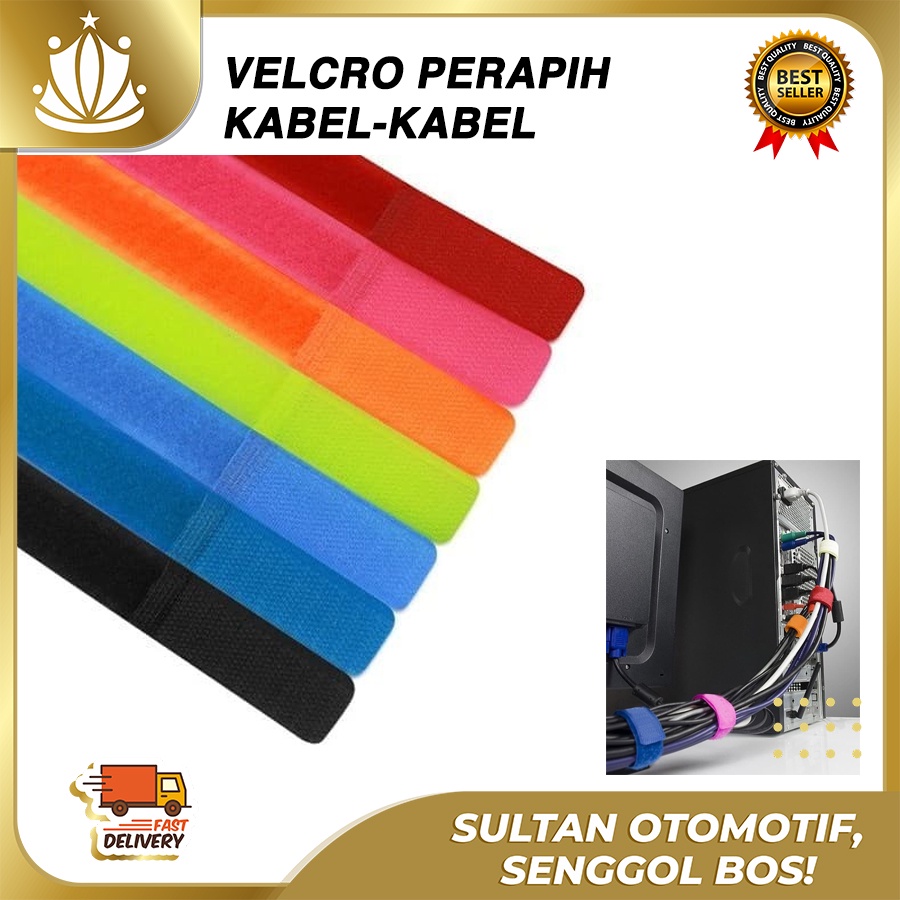 VELCRO Pengikat Kabel / Pengulung / Merapikan Kabel MURAH BERKUALITAS