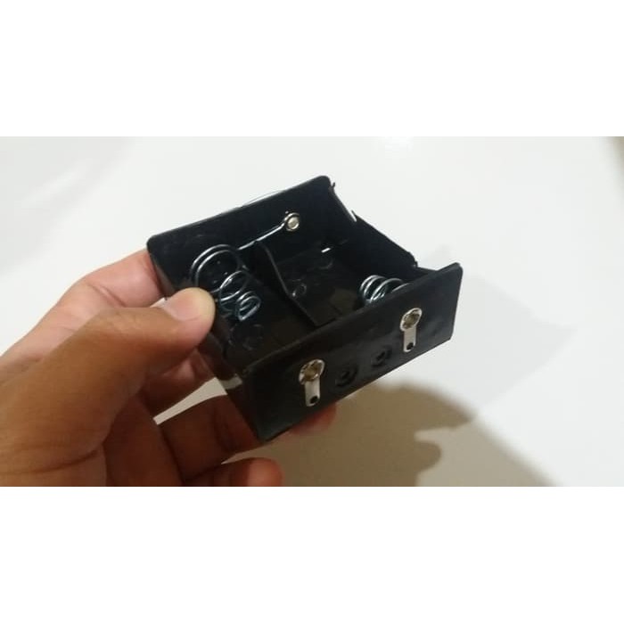 Tempat Batu Baterai Besar Ukuran D isi 2 - Battery Case