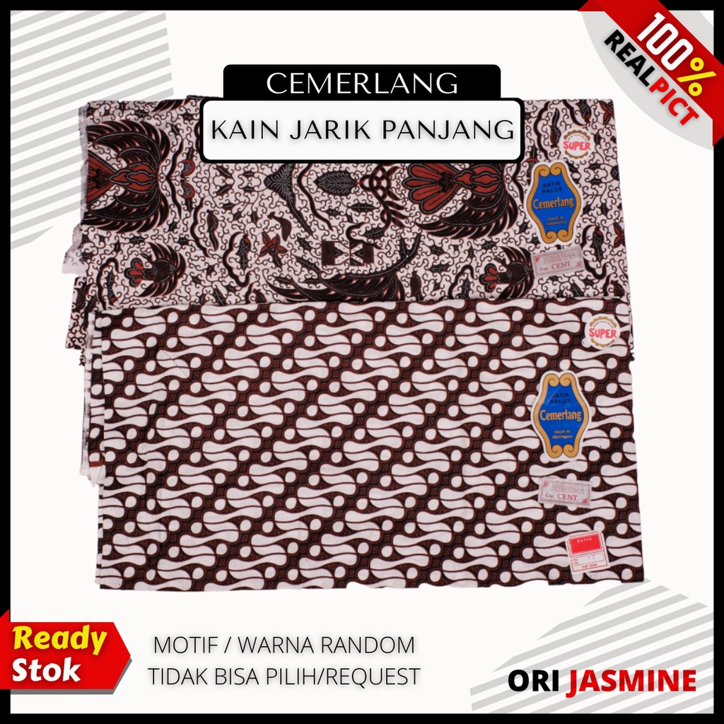 Kain batik meteran katun solo murah premium cemerlang cap cent  jarik melahirkan bahan kebaya halus