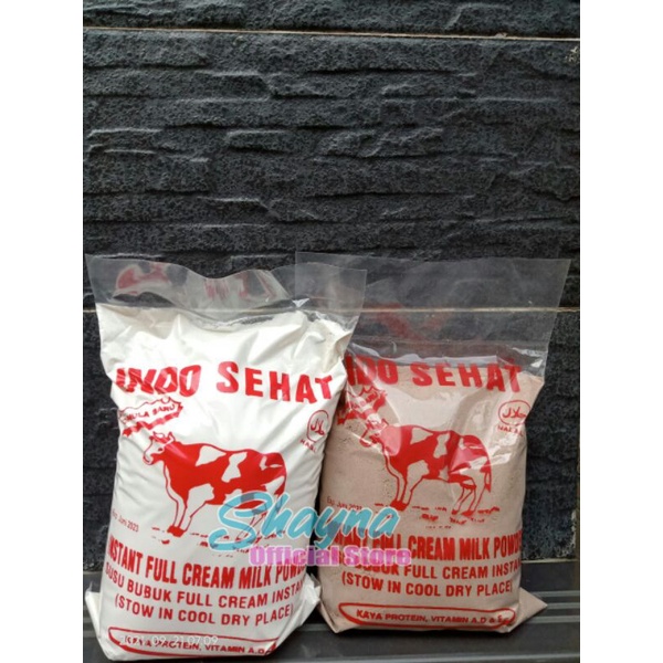 SUSU BUBUK INDO SEHAT BULKING/FULL CREAM/FULLCREAM/SUSU SAPI TINGGI GULA 1KG UNTUK PENGGEMUK BADAN T