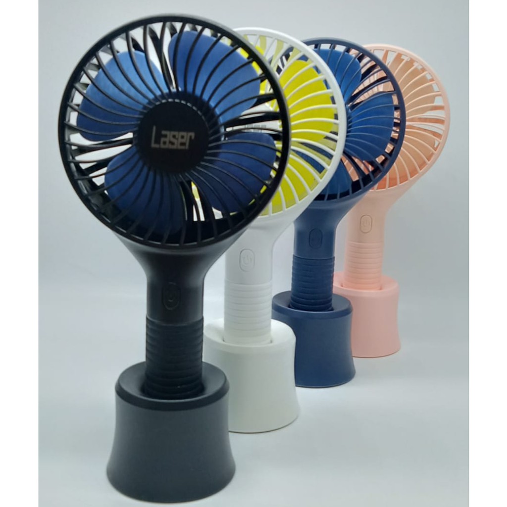 Kipas Angin Mini Merk Laser / Usb Handy Fan Portable / Standing FAN-A8