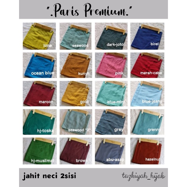 part 1 - PARIS segiempat premium || super premium PR jahit lipat dan paris neci 2sisi