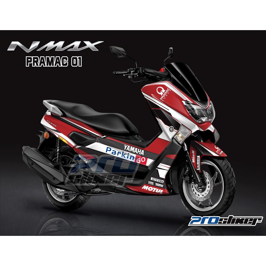 Decal Striping NMAX Modifikasi MotoGP Repilca PRAMAC Racing Livery Full Body
