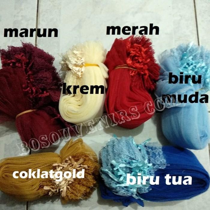 Cenderamata Tile Kipas, Kantong/Sarung Tile Serut Untuk Kemasan Souvenir Kipas