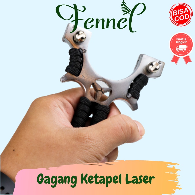 Gagang Ketapel Slingshot Aluminum Laser JH8172