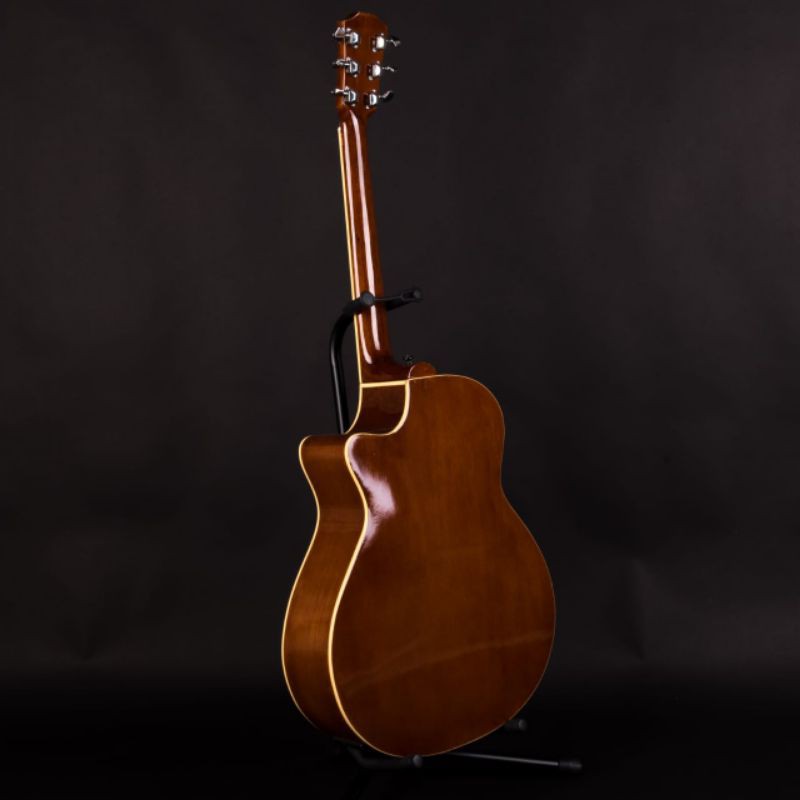 Gitar Akustik Elektrik Mandalika DTS-01 Natural EQ LC Tuner Fullset-4