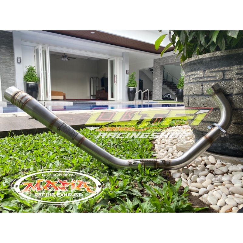 leher header Sonic Supra GTR Ngaceng ala roadrace header roadrace Sonic 150 Supra GTR header roadrac