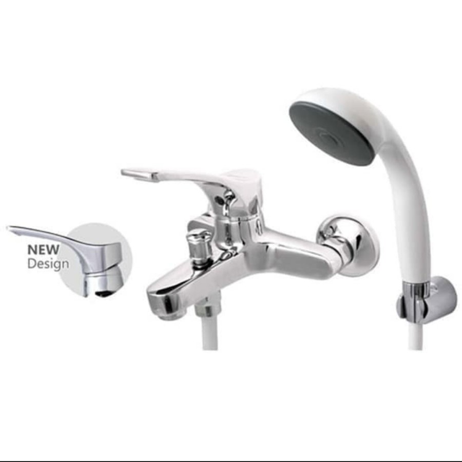 Keran Shower Single Lever Shower Bath Mixer SAN EI SK27351 - White