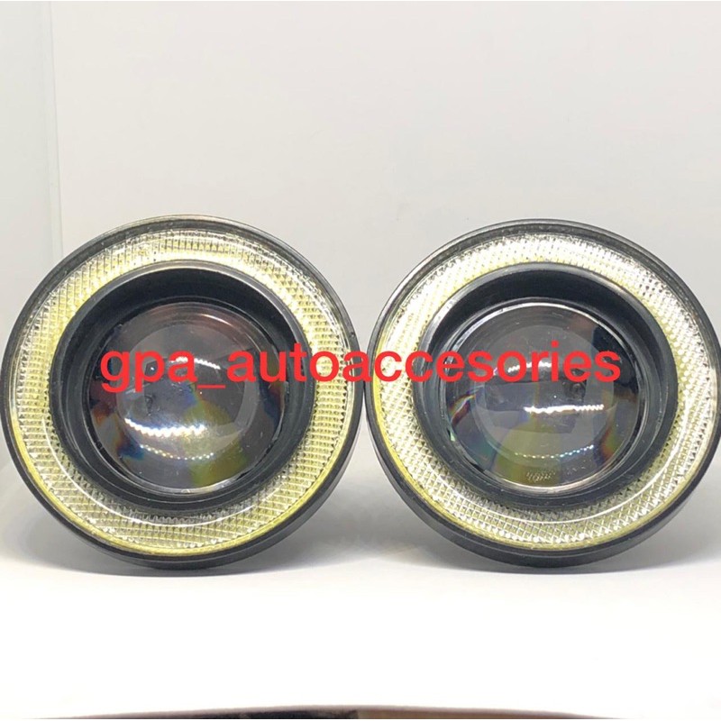 Sepasang LED Super Lamp Fog Angel Eyes 89mm