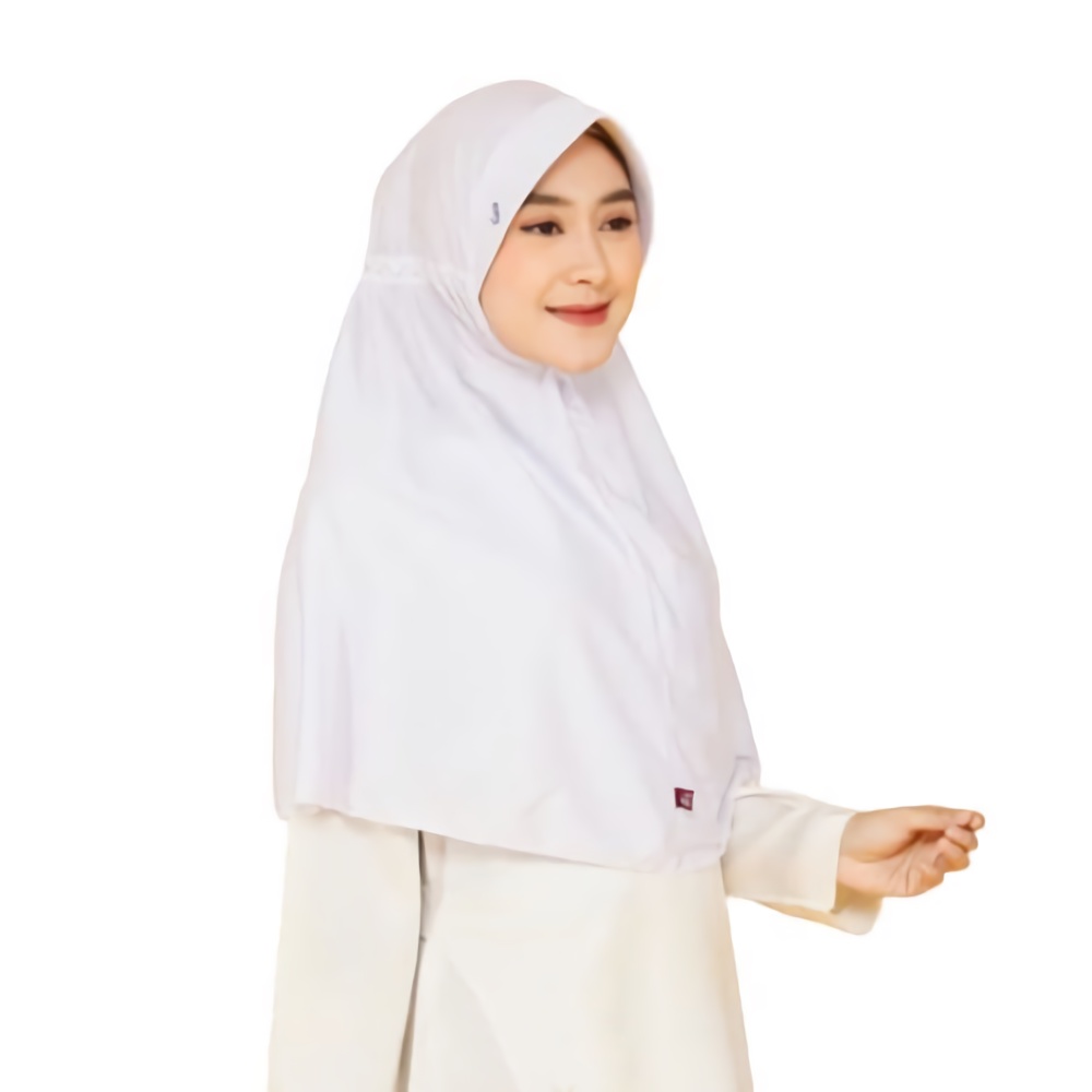 Kerudung Sekolah Serut Samping Size L, XL Kerudung Anak Sekolah SD, SMP, SMA Nayla Hija'b