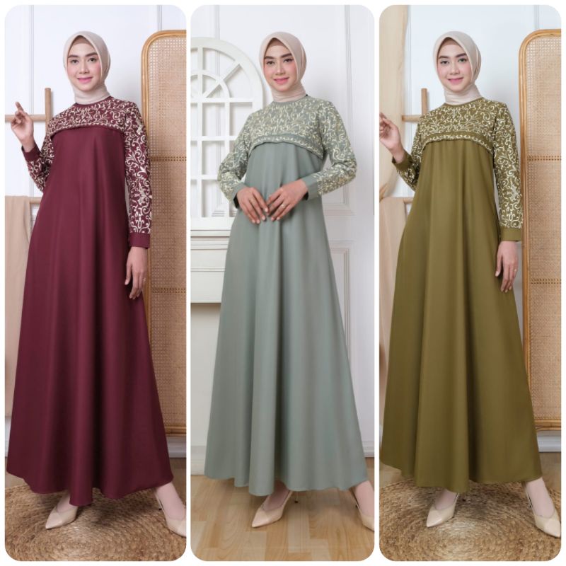 GAMIS KATUN  TOYOBO PREMIUM || GAMIS KATUN BORDIR || DRESS TOYOBO || GAMIS TOYOBO TERBARU || GAMIS B