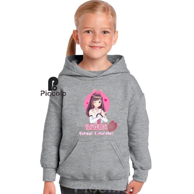 jaket hoodie anak motif gaming sakura sakura school simulator terbaru 10