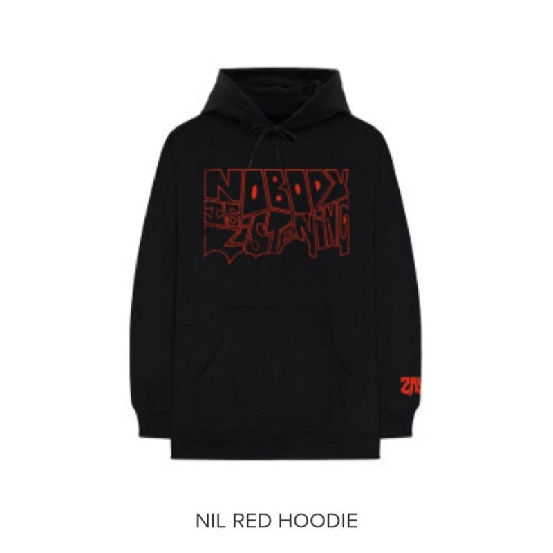 NIL RED HOODIE ZAYN MALIK OFFICIAL