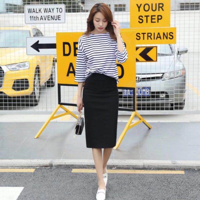 【SALE】Korean Long And Midi Skirt Skinny Rok Panjang Dan Pendek 146/147 (XS-XL)