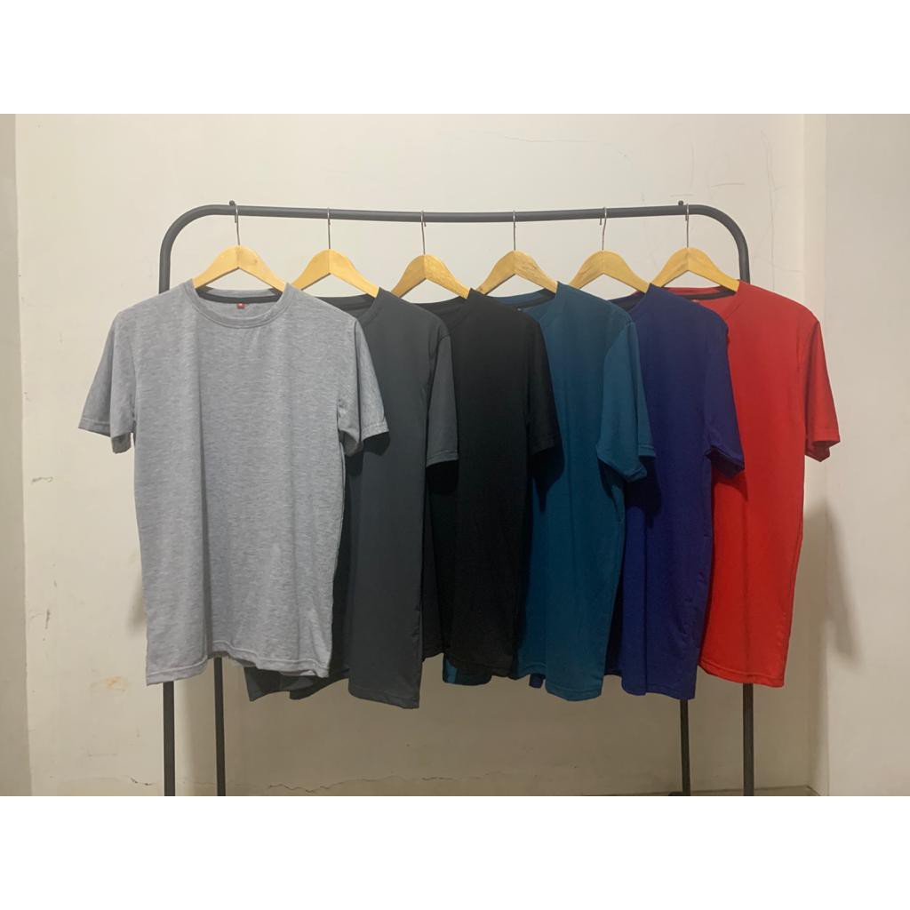 Kaospolos - Kaos polos matt spandek lengan pendek atasan baju kaos seragam pria wanita t shirt Oversize M L XL